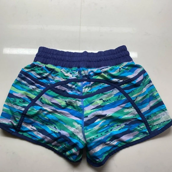 lululemon athletica Blue and Green Athletic Shorts - Picture 2 of 4